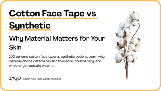 Cotton Face Tape vs Synthetic: Why Material Matters for Your Skin