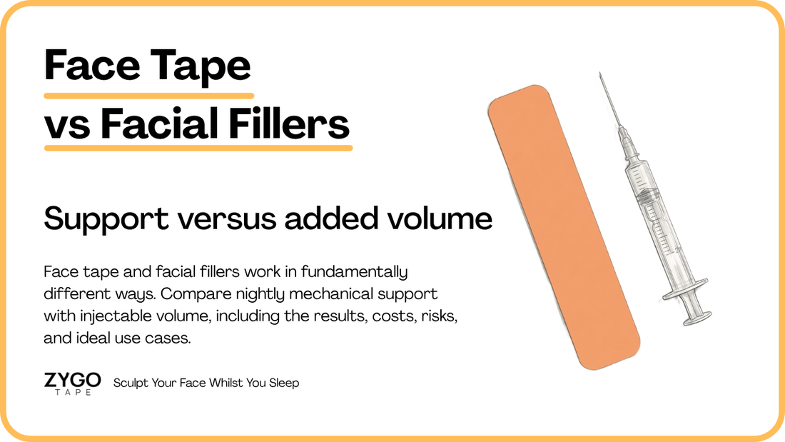 Face Tape vs Facial Fillers: Non-Surgical Contouring Compared