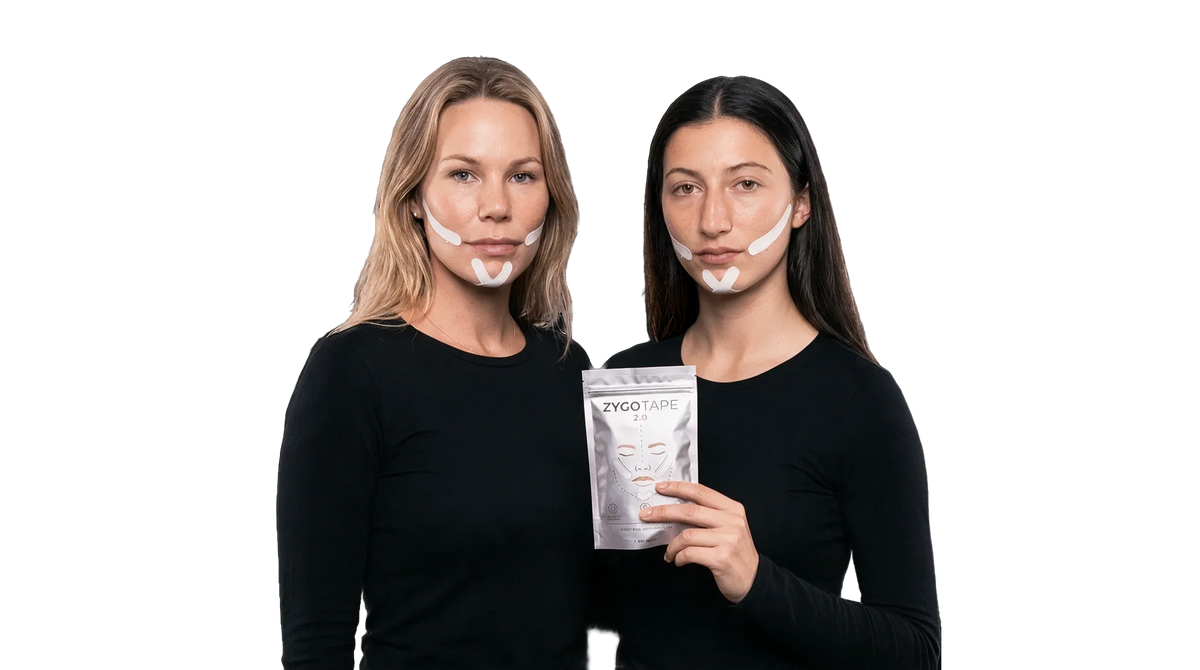 Two women wearing Zygo Tape