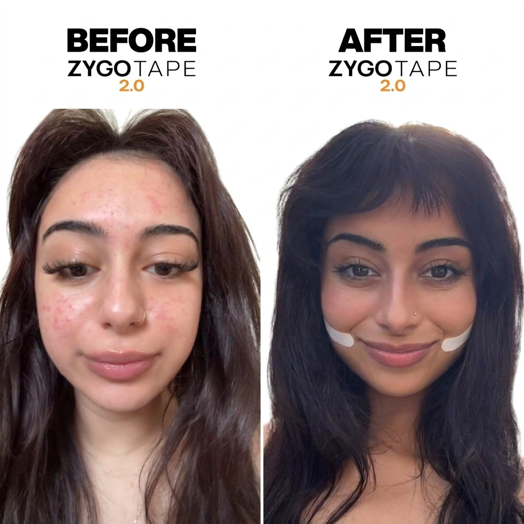 Before and after Zygo Tape